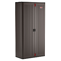 Suncast Commercial Mega Tall Storage Cabinet, 40 x 20.25 x 80.25, Gray (BMCCPD8004)