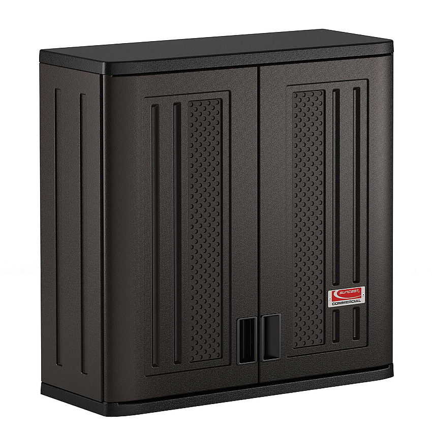 Suncast Commercial Wall Storage Cabinet, 30 x 12 x 30.25, Gray (BMCCPD3000)