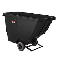 Suncast Commercial 0.75 cu yd Light Duty Tilt Truck, 750 lb Capacity, Black (RMTTLD75D)
