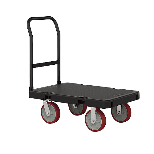 Suncast Commercial Resin Platform Truck, 1,600 lb Capacity, 24" x 36", Black (PDPT2436)