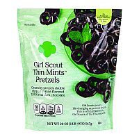Girl Scouts Thin Mints Pretzels, Mint Chocolate, 20 oz Bag (22002340)
