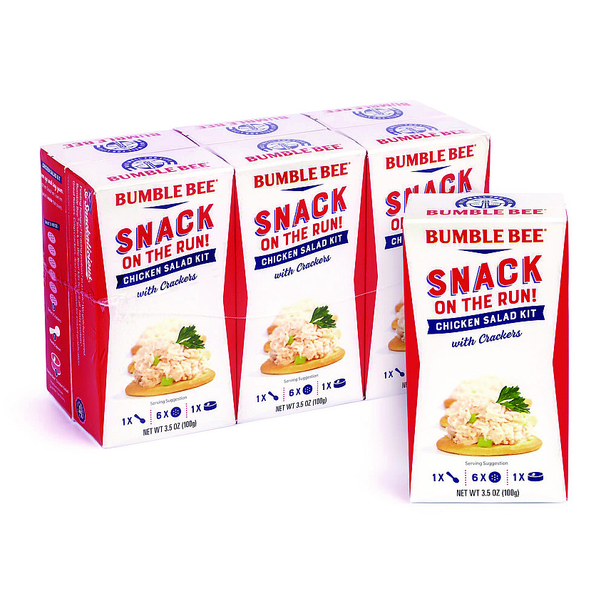 Bumble Bee Snack on the Run Chicken Salad Kit with Crackers, 3.5 oz Box, 6/Carton (22002355)