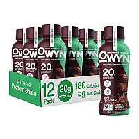 Owyn 20 g Protein Drink, Chocolate, 12 oz Bottle, 12/Carton (38200001)