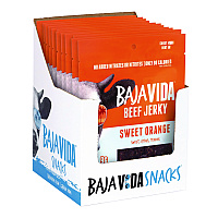 Baja Jerky Beef Jerky Sweet Orange Snack Pack, Sweet Orange, 1 oz Packet, 12/Carton (22002306)