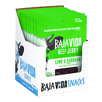 Baja Jerky Beef Jerky Lime and Serrano Pepper Snack Pack, Lime and Serrano Pepper, 1 oz Packet, 12/Carton (22002307)