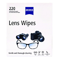 Zeiss Lens Wipes, 6 x 5, 220/Carton (22002393)