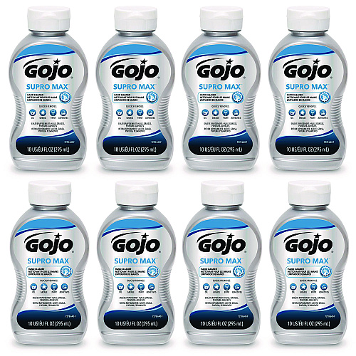 GOJO SUPRO MAX Hand Cleaner Bottle, Floral Scent, 8/Carton (727808CT)