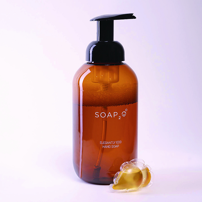 SOAP2O Dispenser Bottle, 500 mL, Brown, 30/Carton (S2OHS500F)
