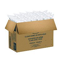 Dart Plastic Dome Lid, Fits 32 oz Cold Cups, Clear, 25/Sleeve, 20 Sleeves/Carton (DL639)