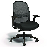 Alera Kempton Ergonomic Fabric Mesh Swivel Task Chair, Supports Up to 275 lb, 18.31 to 22.17 Seat Height, Black Seat/Back/Base (ALEKP42BME17)