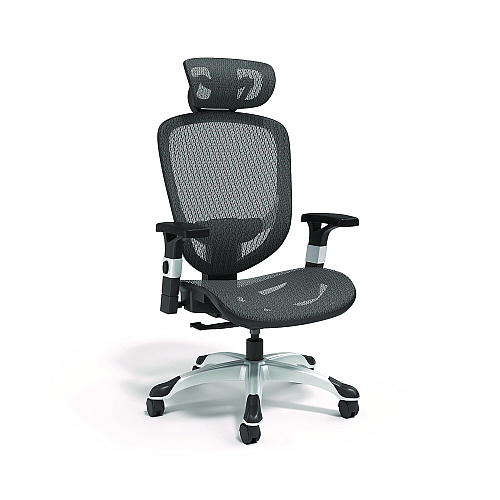 Alera Minerva Ergonomic Mesh Swivel Task Chair, Supports Up to 275 lb, 17.24 to 20.98 Seat Height, Black Seat/Back, Black Base (ALEMV41BME18)