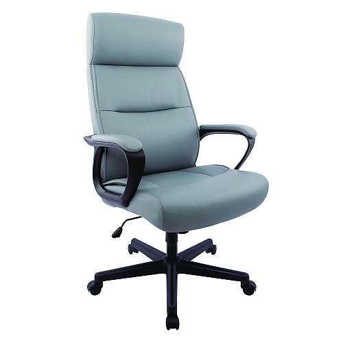 Alera Oxnam Series High-Back Task Chair, Supports Up to 275 lb, 17.56 to 21.38 Seat Height, Gray Seat, Gray Back, Black Base (ALEON41B49)