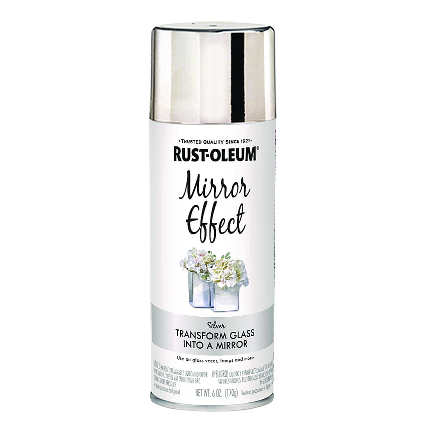Rust-Oleum Specialty Mirror Effect Spray Paint, High Gloss Mirror, 6 oz Aerosol Can (301494)
