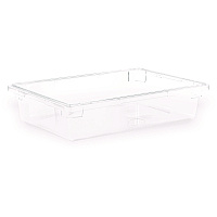 Carlisle StorPlus Polycarbonate Food Storage Container, 8.5 gal, 18 x 26 x 6, Clear, Plastic (1062107)
