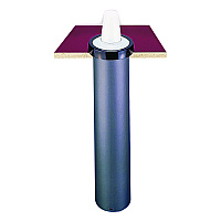 San Jamar EZ-Fit One-Size-Fits-All Cup Dispenser, For 8 oz to 46 oz Cups, Black (C2410C)