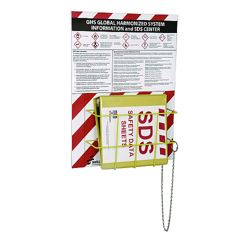AbilityOne 7510016236238, SKILCRAFT Global Harmonized System Information and Safety Data Sheet Center Kit, 24 x 3 x 18, Yellow/Red/White