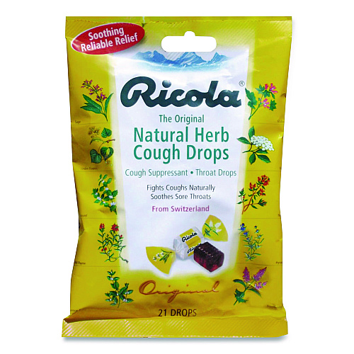 Ricola Cough Drops, Original Herb, 21/Pack (7776)