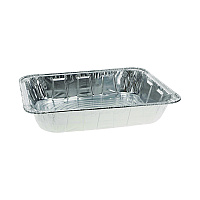 Pactiv Aluminum Steam Table Pan, Half-Size Deep, 2.6