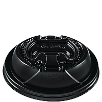 Dart Optima Reclosable Lids for Hot Paper Cups, 12 oz to 24 oz Hot Paper Cups, Black, 1,200/Carton (OPT1224TGB)