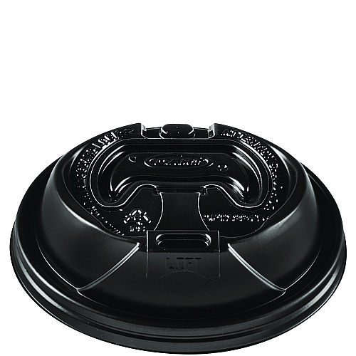 Dart Optima Reclosable Lids for Hot Paper Cups, 12 oz to 24 oz Hot Paper Cups, Black, 1,200/Carton (OPT1224TGB)
