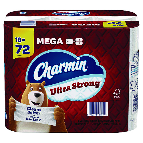 Charmin&reg; Ultra Strong Standard Toilet Paper, 2-Ply, 220 Sheets, 18 Rolls (11105)