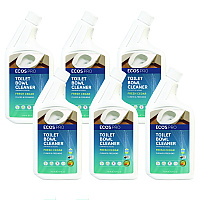 ECOS PRO Toilet Bowl Cleaner, Fresh Cedar Scent, 24 oz Squeeze Bottle, 6/Carton (PL97036CT)