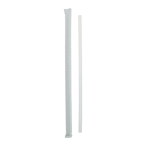 Pactiv Giant Paper-Wrapped Straw, 10.25", Translucent, 1,800/Carton (YSTWG1026)