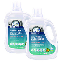 ECOS PRO Laundry Detergent Liquid, Magnolia and Lily Scent, 170 oz Jug, 2/Carton (PL937202CT)