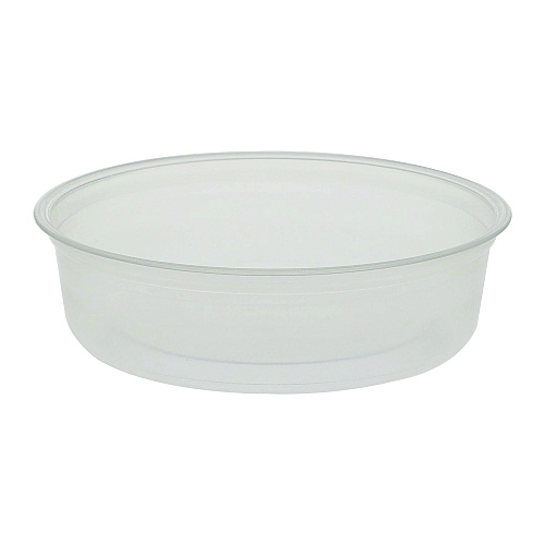 Fabri-Kal Microwavable Deli Containers, 6 oz, 4.6" Diameter x 1.3" h, Clear, Plastic, 500/Carton (PK6SC)