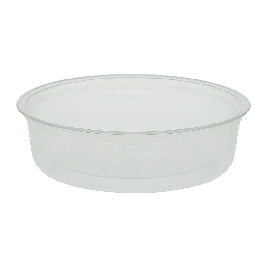 Fabri-Kal Microwavable Deli Containers, 6 oz, 4.6" Diameter x 1.3" h, Clear, Plastic, 500/Carton (PK6SC)