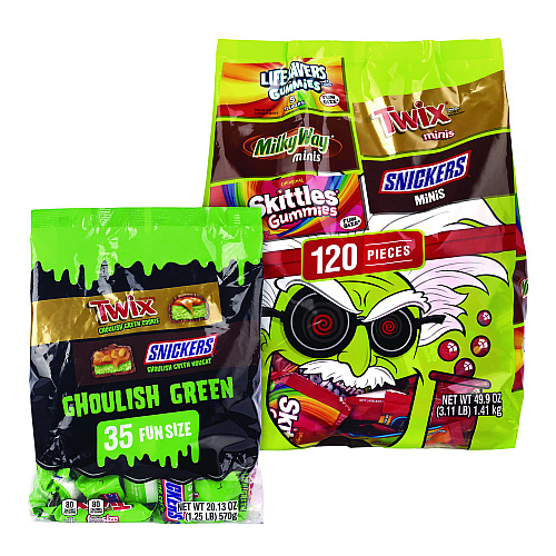 Mars Mixed Chocolate and Gummies Variety, Halloween Bundle, 2 Bags, 155 Pieces (60004105)