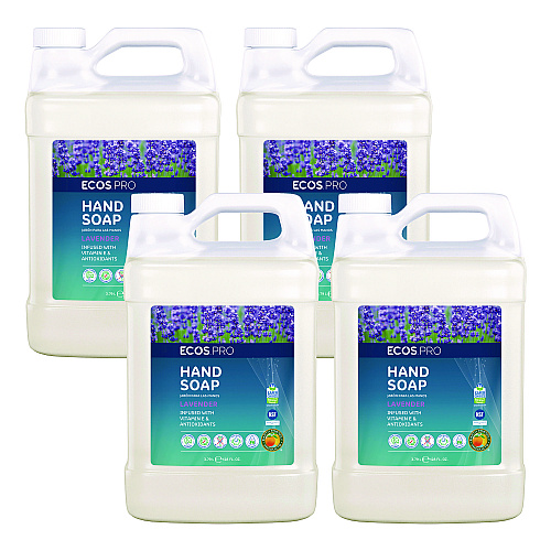 ECOS PRO Liquid Hand Soap, Lavender, 1 gal, 4/Carton (PL966504CT)