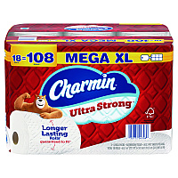 Charmin&reg; Ultra Strong Standard Toilet Paper, 2-Ply, 363 Sheets, 18 Rolls (04308)