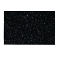 Ghent Recycled Bulletin Board, 87.91 x 48.5, Confetti Surface, Satin Aluminum Frame (ATR47CF)