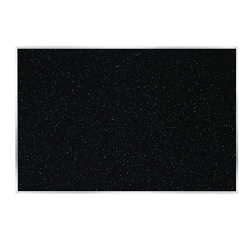 Ghent Recycled Bulletin Board, 87.91 x 48.5, Confetti Surface, Satin Aluminum Frame (ATR47CF)