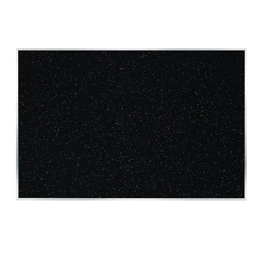 Ghent Recycled Bulletin Board, 87.91 x 48.5, Confetti Surface, Satin Aluminum Frame (ATR47CF)