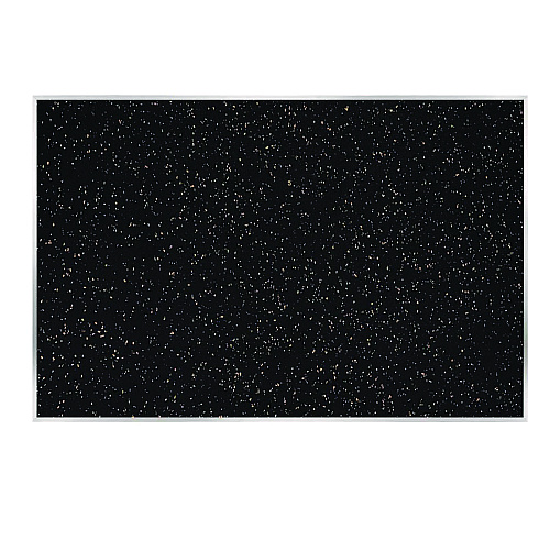 Ghent Recycled Bulletin Board, 87.91 x 48.5, Tan Speckled Surface, Satin Aluminum Frame (ATR47TN)