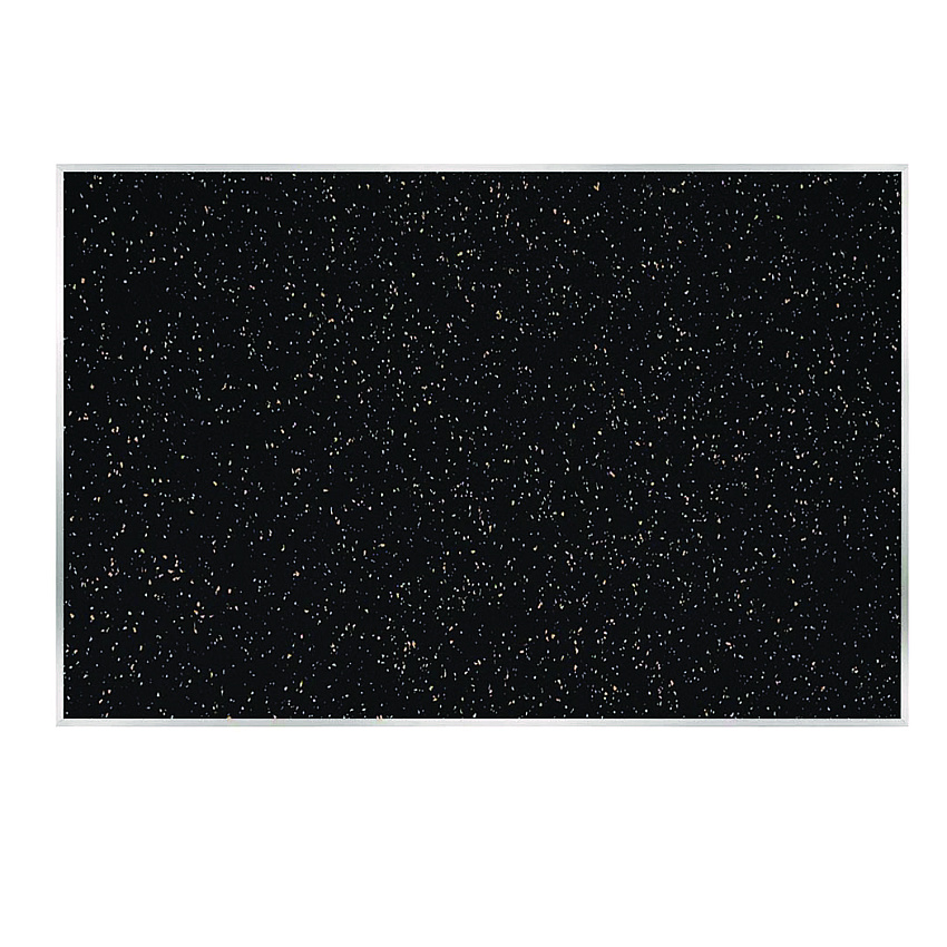 Ghent Recycled Bulletin Board, 87.91 x 48.5, Tan Speckled Surface, Satin Aluminum Frame (ATR47TN)