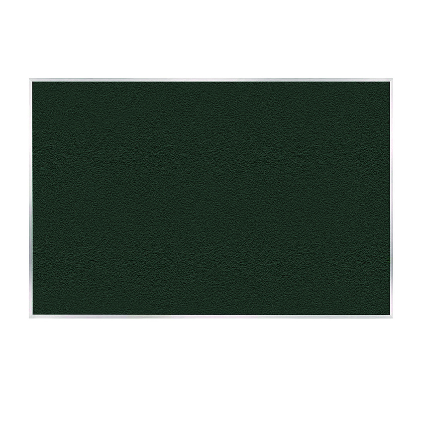 Ghent Vinyl Bulletin Board with Aluminum Frame, 87.91" x 48.5", Ebony Surface, Satin Aluminum Frame (AV47183)