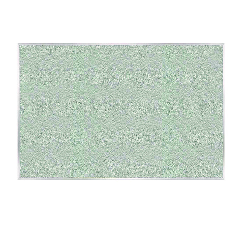 Ghent Vinyl Bulletin Board with Aluminum Frame, 87.91" x 48.5", Silver Surface, Satin Aluminum Frame (AV47193)