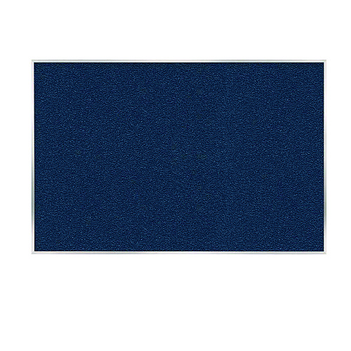 Ghent Vinyl Bulletin Board with Aluminum Frame, 87.91" x 48.5", Navy Surface, Satin Aluminum Frame (AV47195)