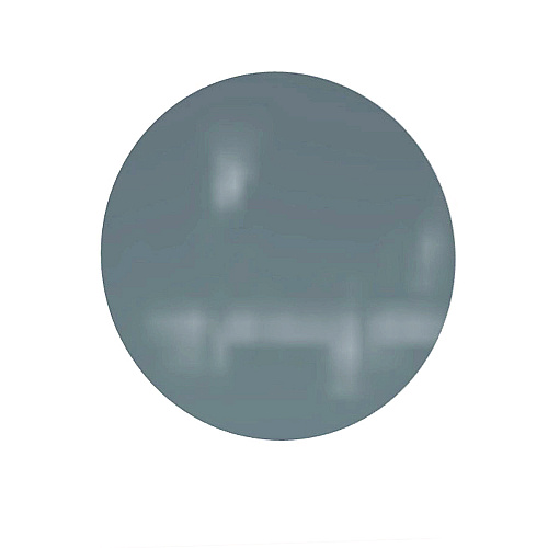 Ghent Coda Low Profile Circular Non-Magnetic Glassboard, 24 x 24, Smoke Surface (CDAGN24SK)