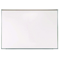 Ghent Proma Projection Magnetic Porcelain Whiteboard, 87.91" x 48.5", White Surface, Satin Aluminum Frame (PRM1474)