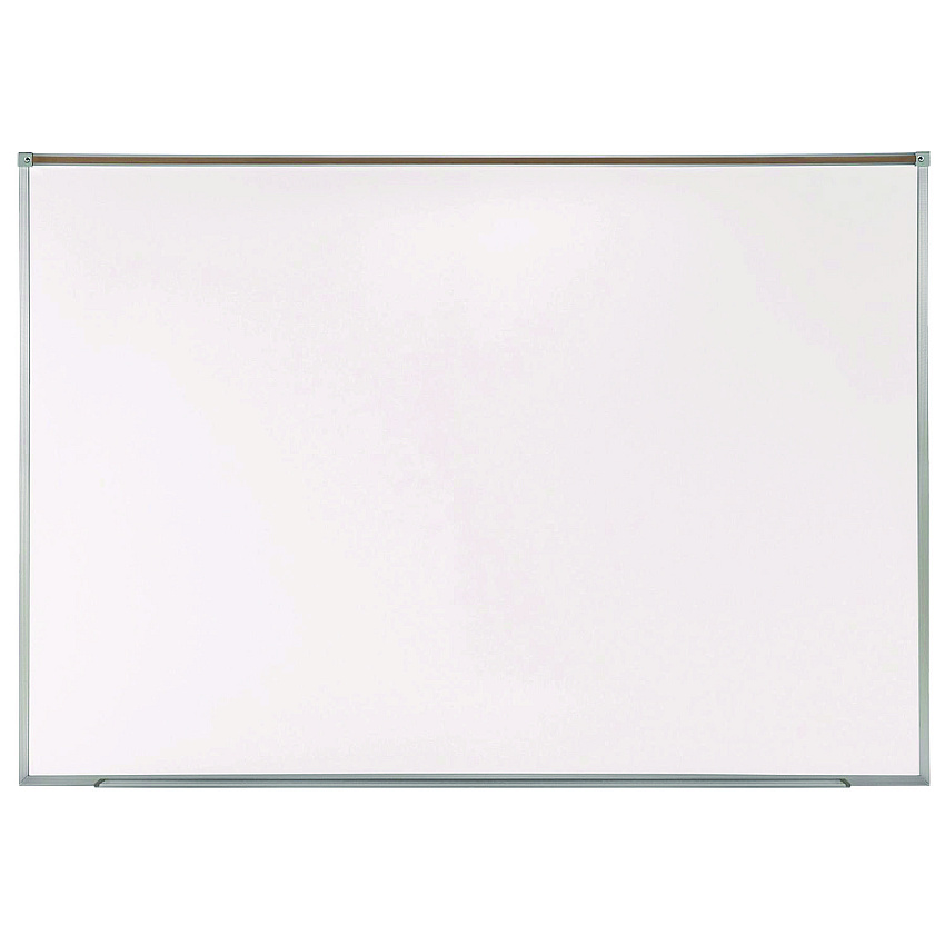 Ghent Proma Projection Magnetic Porcelain Whiteboard, 87.91" x 48.5", White Surface, Satin Aluminum Frame (PRM1474)