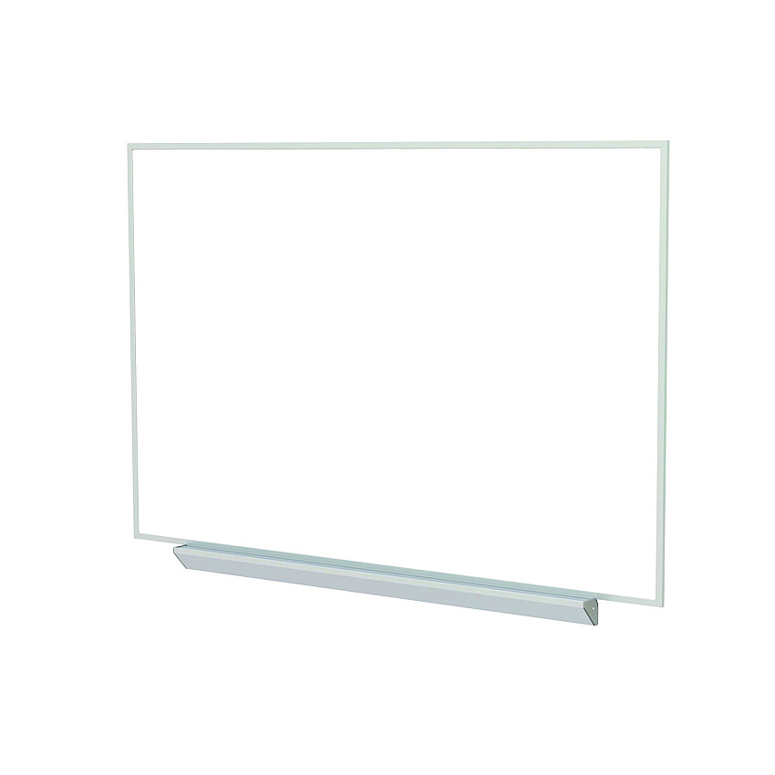 Ghent M1 Porcelain Magnetic Whiteboard with Box Tray, 87.91 x 51.25, White Surface, Satin Aluminum Frame (A2M47)