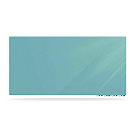 Ghent Aria Low-Profile Frameless Magnetic Glassboard, 48" x 36", Denim Blue Surface (ARIASM34DM)