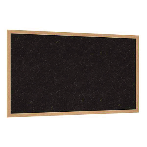 Ghent Natural Cork Bulletin Board with Wood Frame, 87.94" x 48.5", Chocolate Surface, Natural Oak Frame (WKCH47)
