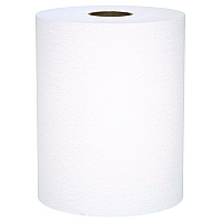 Scott Universal 100% Recycled Fiber Hard Roll Paper Towels, 1-Ply, 8" x 800 ft, White, 6 Rolls/Carton (56158)