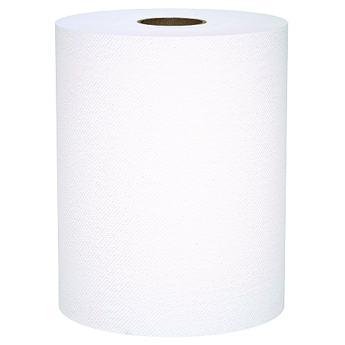 Scott Universal 100% Recycled Fiber Hard Roll Paper Towels, 1-Ply, 8" x 800 ft, White, 6 Rolls/Carton (56158)