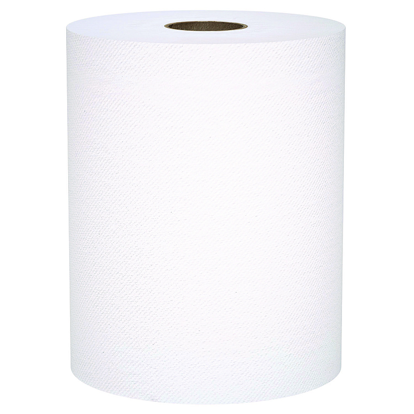 Scott Universal 100% Recycled Fiber Hard Roll Paper Towels, 1-Ply, 8" x 800 ft, White, 6 Rolls/Carton (56158)
